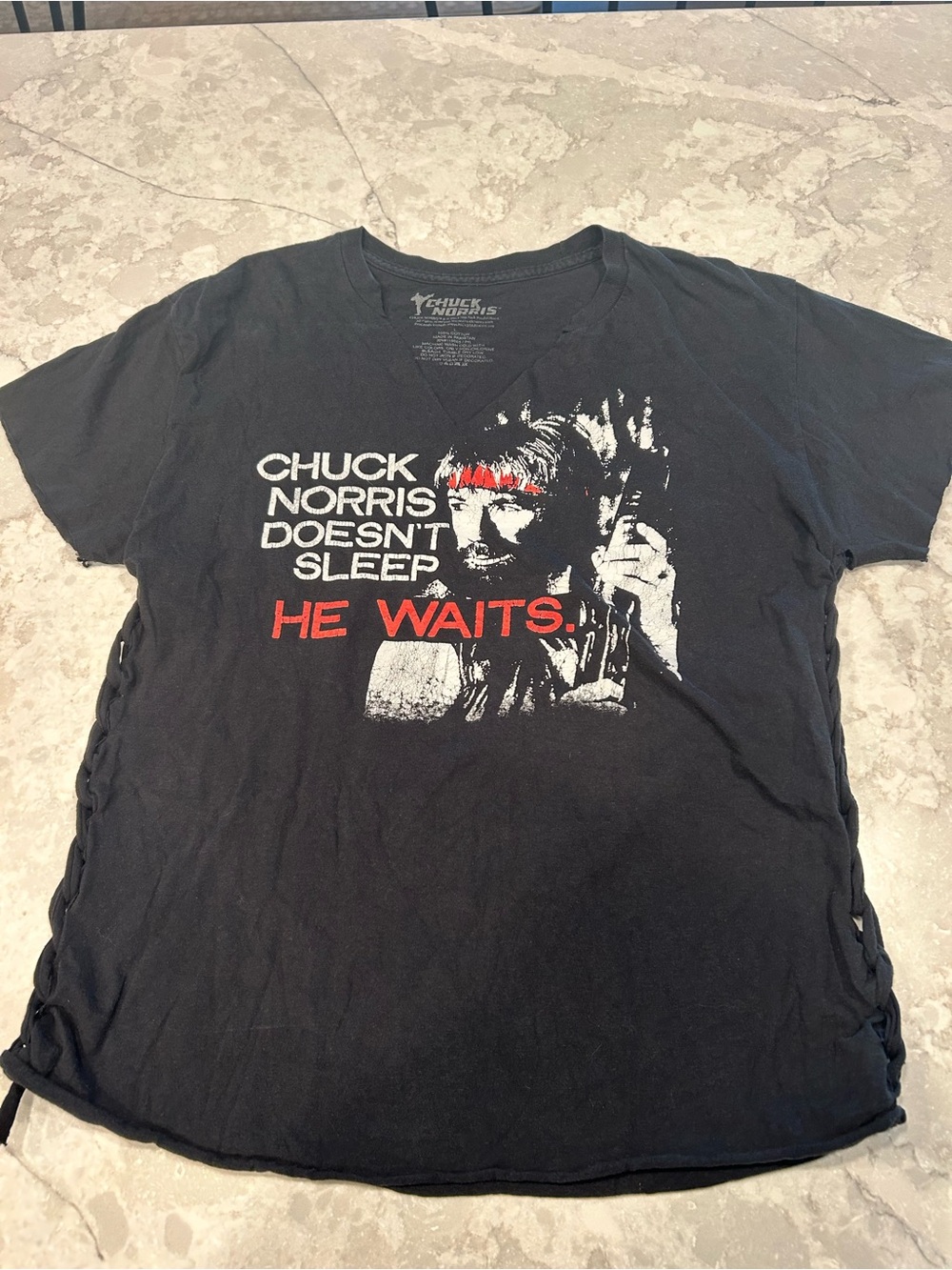 Chuck Norris Graphic Tee - Black